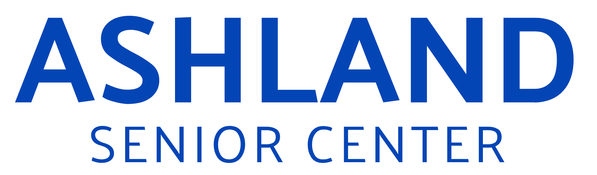 ASHLAND SENIOR CENTER LOGO IN BLUE